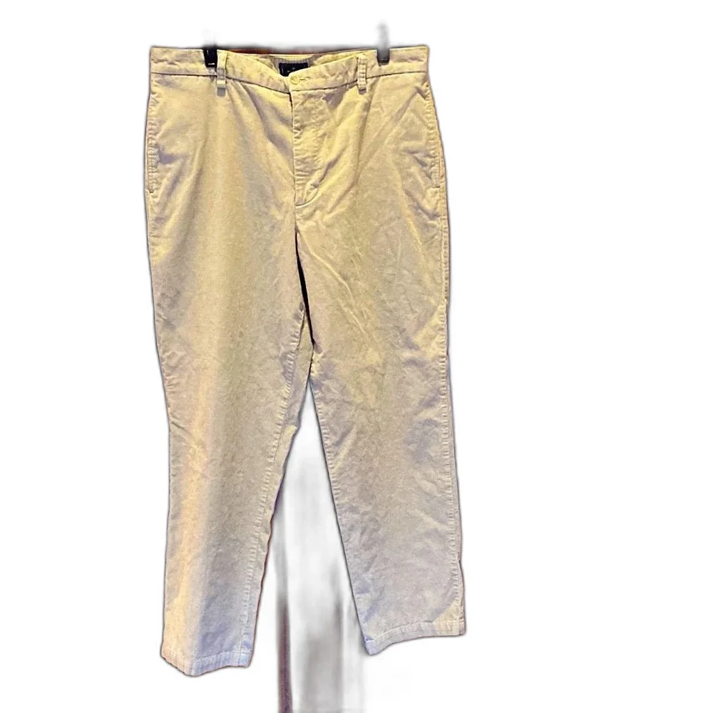 Dockers Men’s Corduroy Pants Size 36X32‎ Cream Tan Casual Work  Wear Slacks